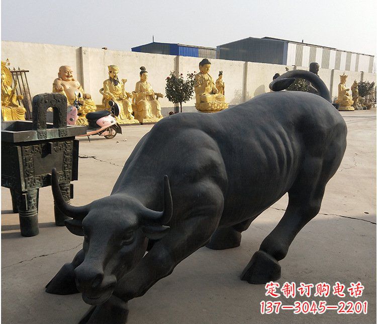 东营铜雕牛广场动物景观摆件 (6)