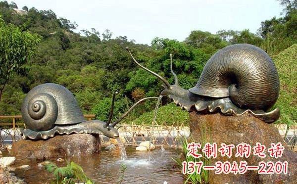 东营铜雕喷水蜗牛