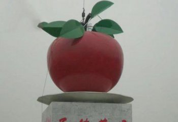 东营苹果城市玻璃钢雕塑