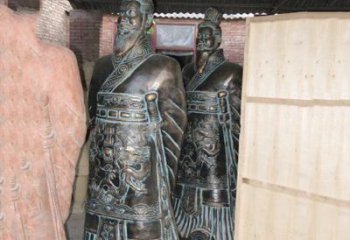东营珍贵的秦始皇青铜雕像