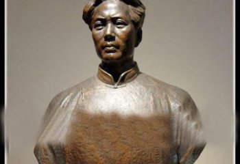 东营青年毛主席胸像铜雕：一份永恒的礼物