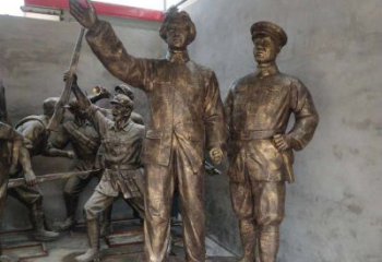 东营青年时期毛主席铜雕，纪念未来的英雄