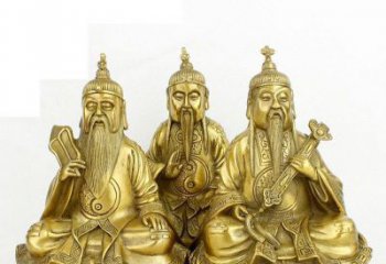 东营三清祖师神像铜雕，古典经典展现