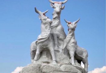 东营多彩山羊雕塑精美制作