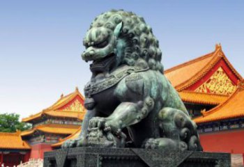 东营贵族气派，古典青铜狮子雕塑