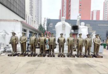 东营英勇战士铜雕，荣耀永载史册