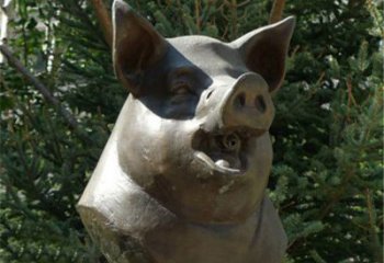 东营十二生肖猪首铜雕，让你敬佩万年历史的艺术精髓