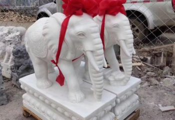 东营元宝驾驭的大象雕塑艺术