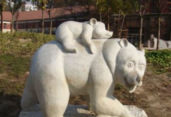 东营狗熊雕塑景观，给你一个精美园林