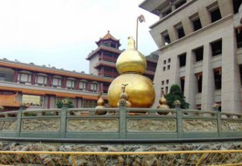 东营铜雕葫芦公园景观雕塑