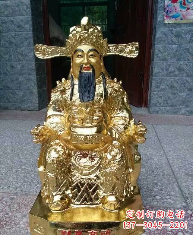 东营文财神铜雕