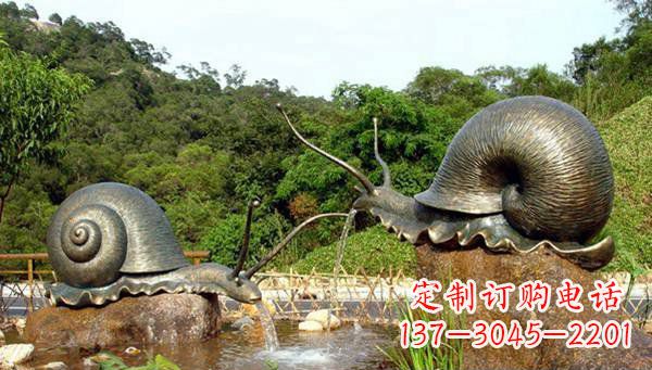 东营蜗牛公园动物铜雕