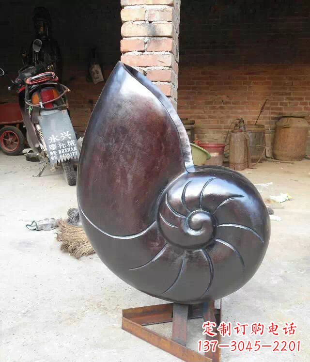东营蜗牛公园景观动物铜雕