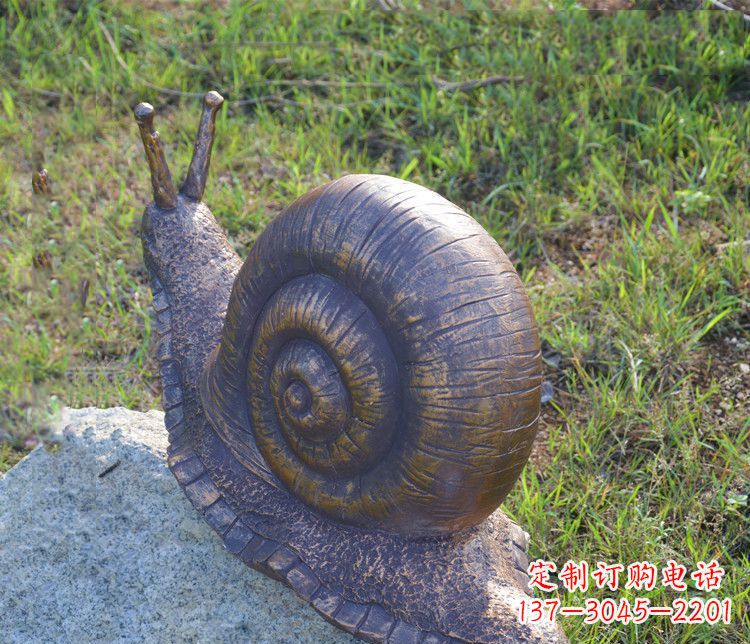 东营蜗牛铜雕