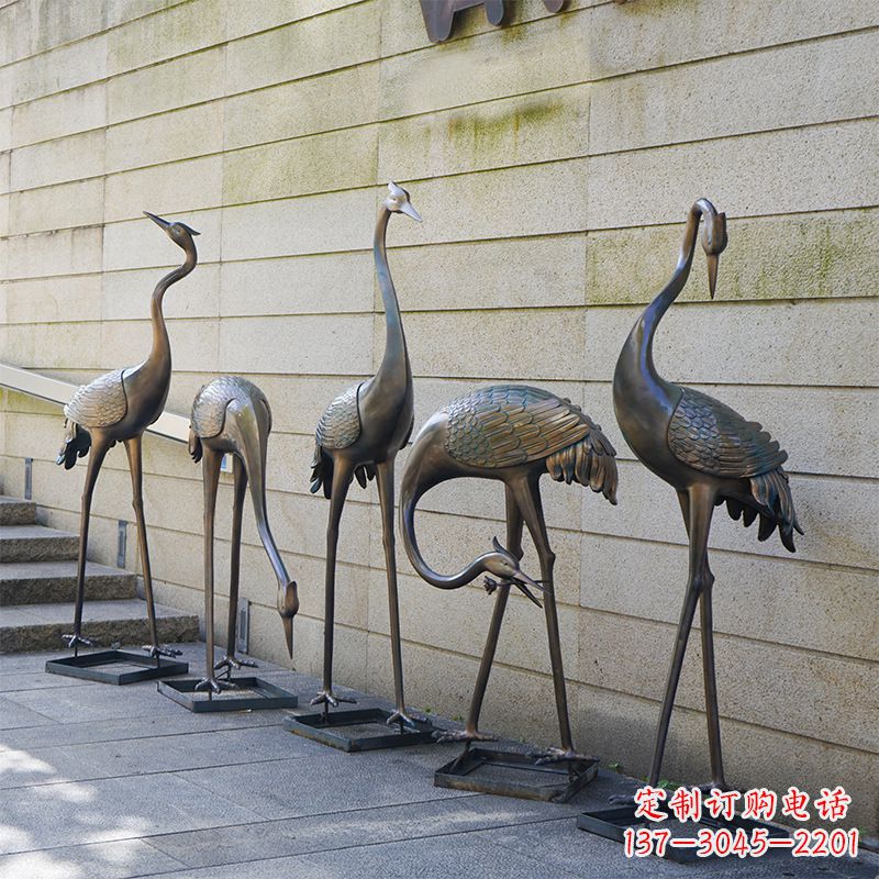 东营仙鹤不锈钢雕塑