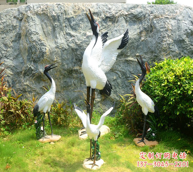 东营仙鹤雕塑 墓地