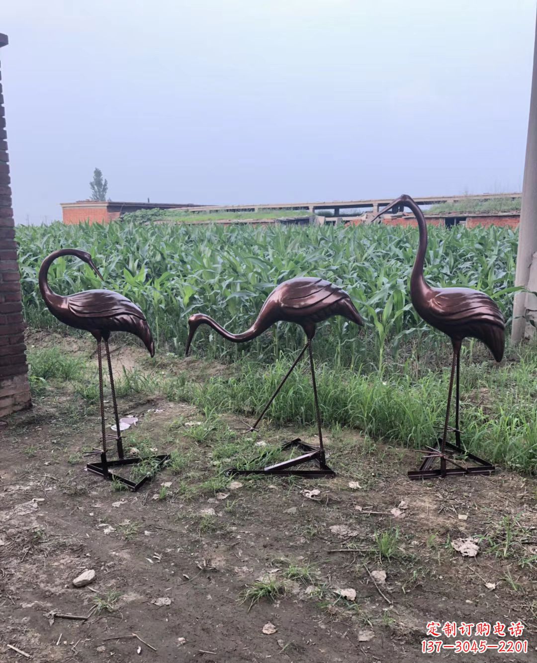 东营仙鹤雕塑
