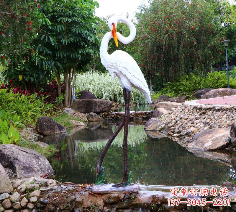 东营仙鹤雕塑摆件