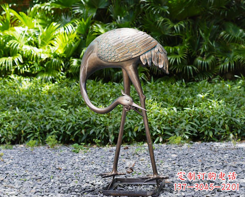 东营仙鹤雕塑喷泉