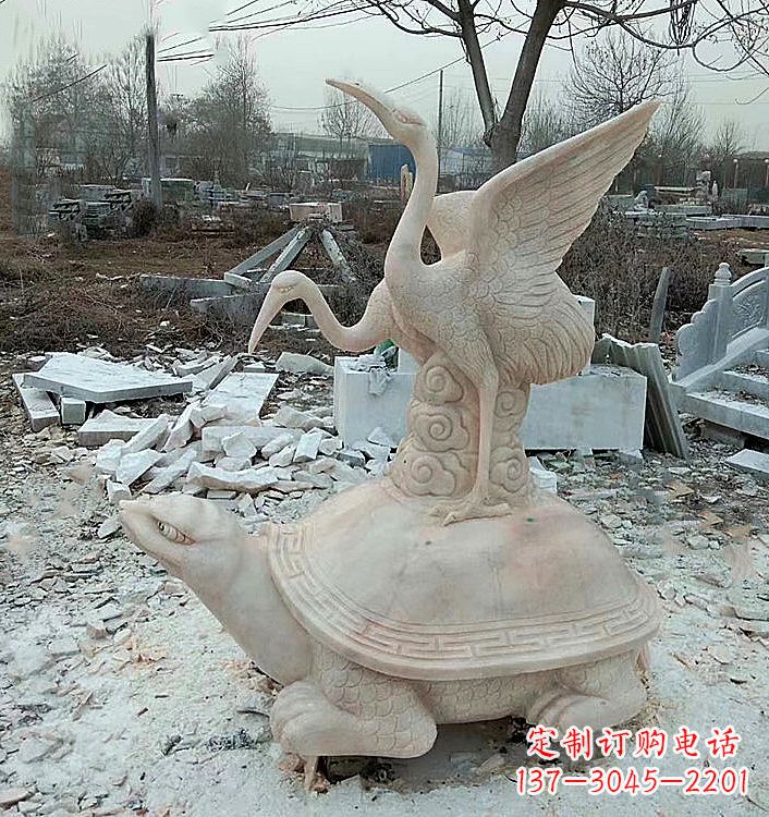 东营仙鹤石材雕塑