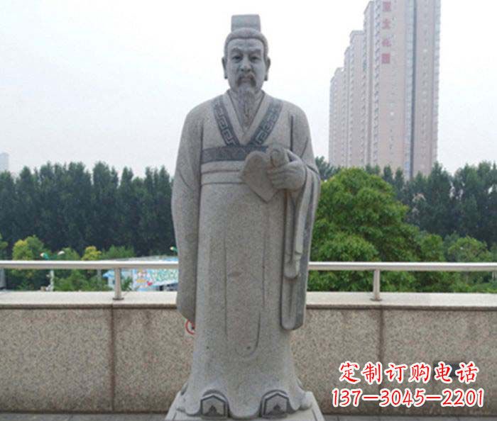 东营先秦法家代表人物商鞅石雕