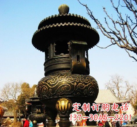 东营香炉铜雕塑