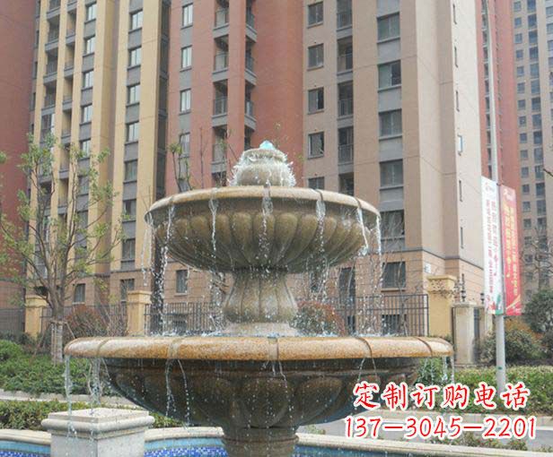 东营小区景观大理石喷泉石雕