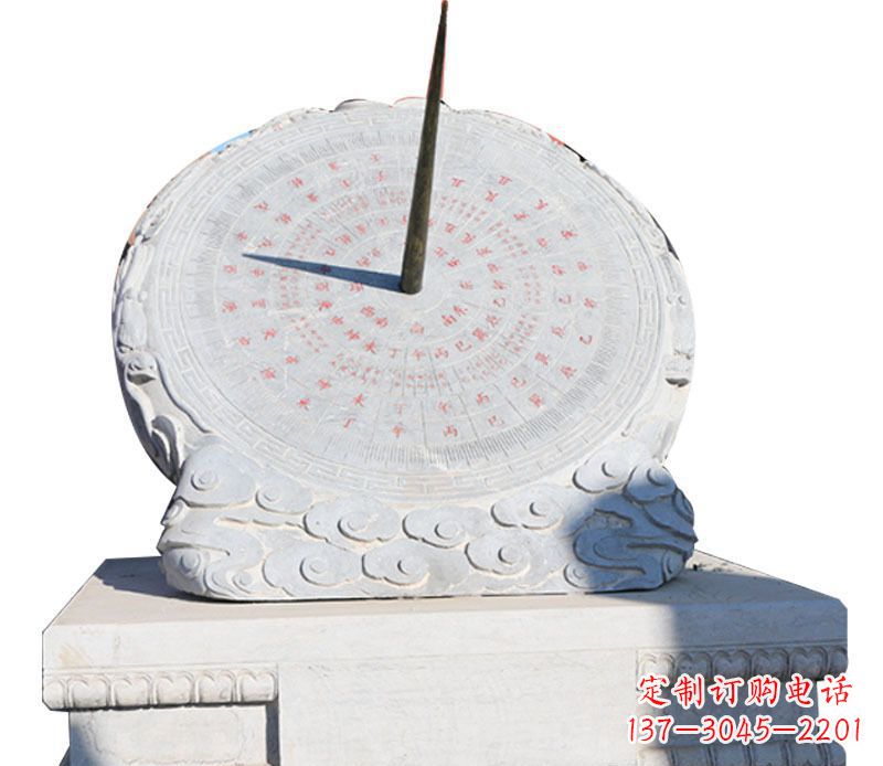 东营校园大理石日晷景观石雕 (3)