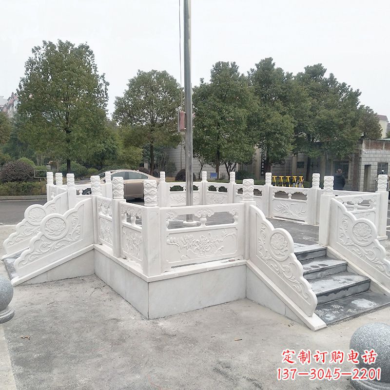 东营校园广场石雕升旗台