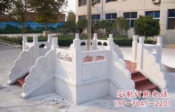 东营校园汉白玉升旗台