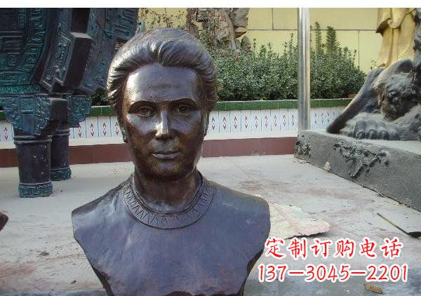 东营校园居里夫头像铜雕