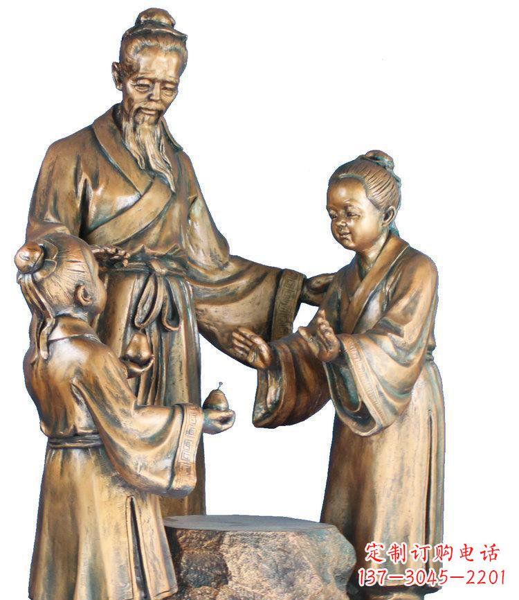 东营校园孔融让梨景观铜雕