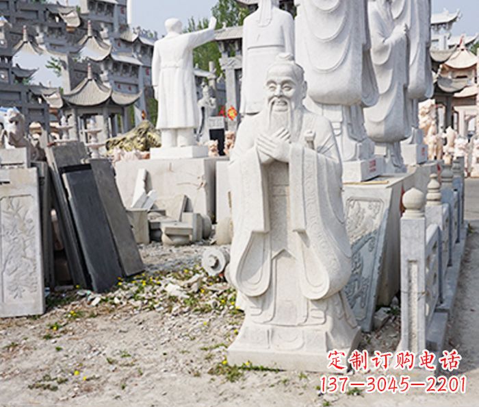东营校园人物孔子石雕 (3)