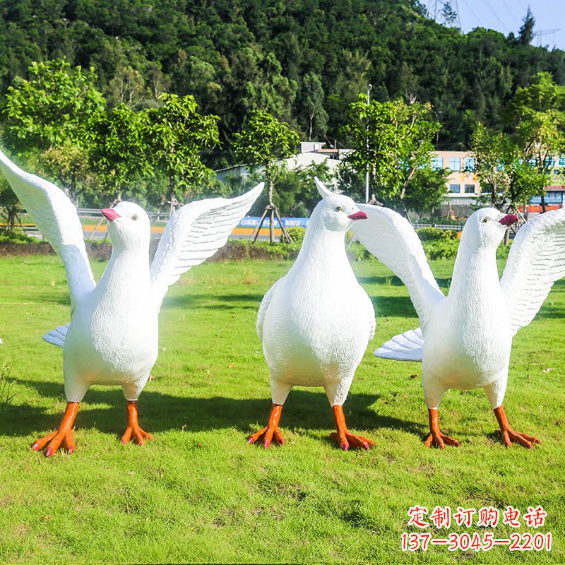 东营信阳师院和平鸽雕塑