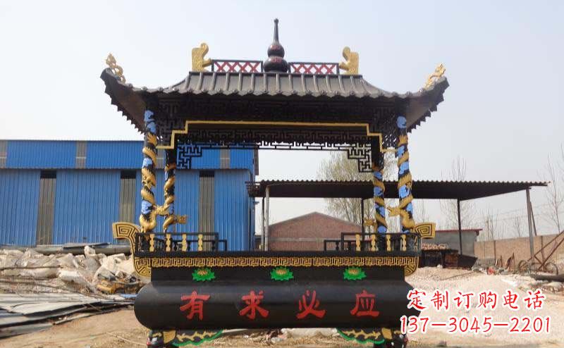 东营有求必应香炉寺庙铜雕