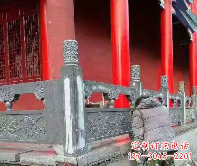 东营园林仿古石栏板景观石雕 (9)
