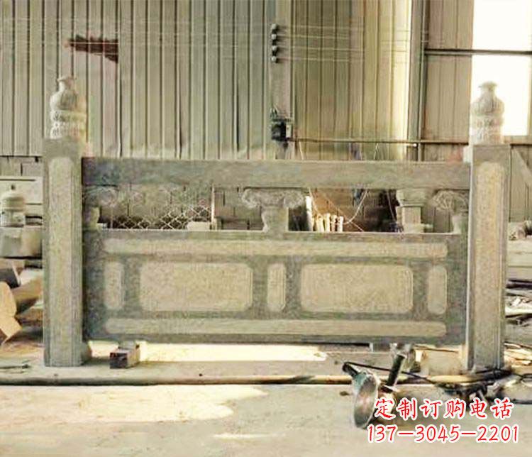 东营园林仿古石栏板景观石雕