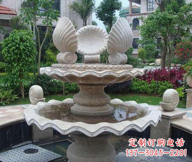 东营园林景观多层喷泉石雕