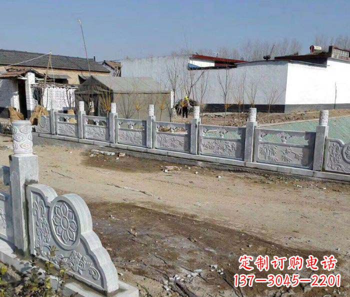 东营园林景观仿古栏板石雕