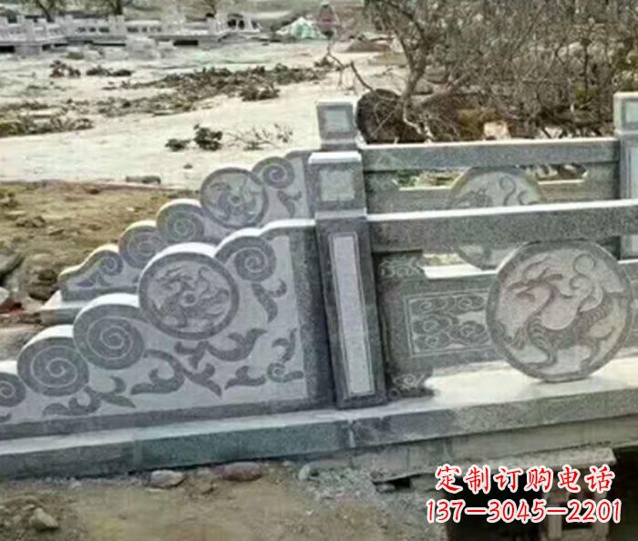 东营园林景观仿古石雕栏板 (10)