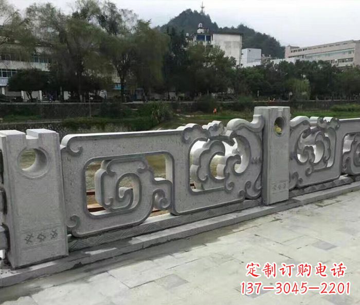 东营园林景观仿古石雕栏板_1