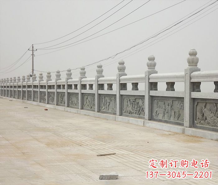 东营园林景观仿古石雕栏板_2