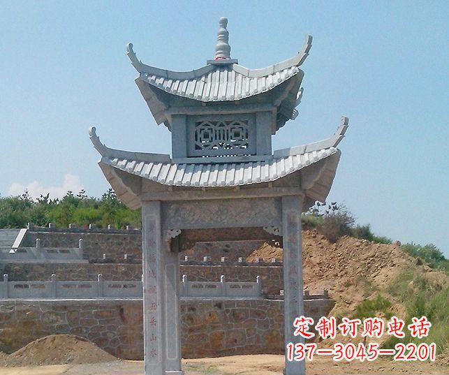 东营园林景观仿古石雕凉亭