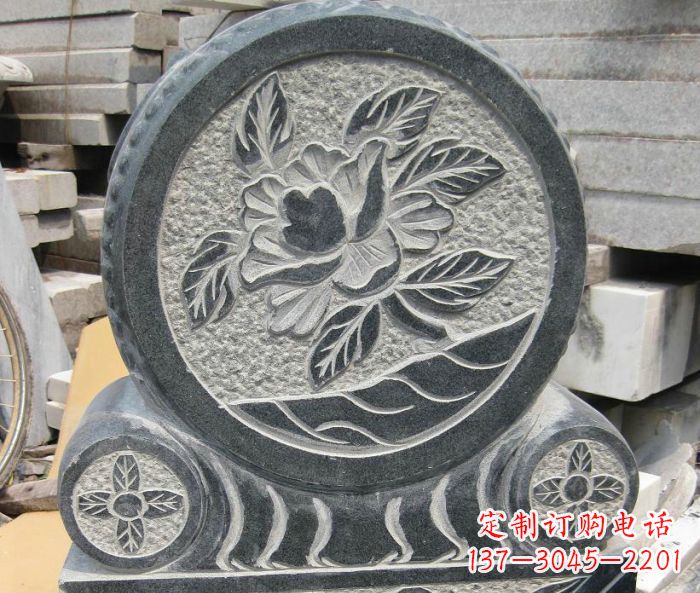 东营招财抱鼓石仿古石门墩