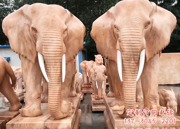 东营招财大象石雕