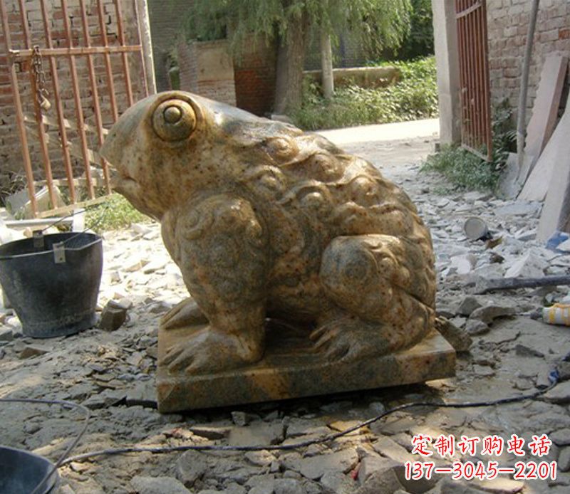 东营招财青蛙石雕