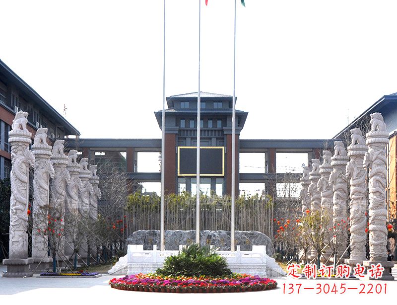 东营中国华表雕塑-校园园林广场景观装饰雕塑
