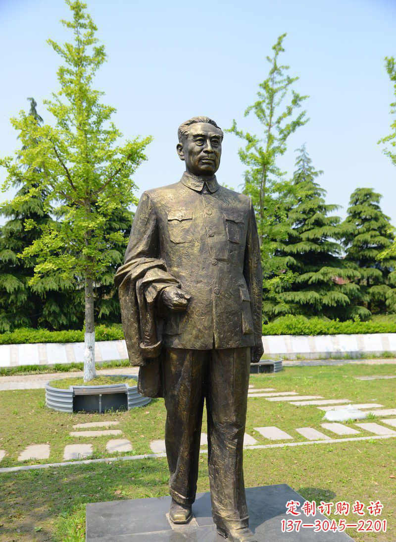 东营周总理伟人铜雕