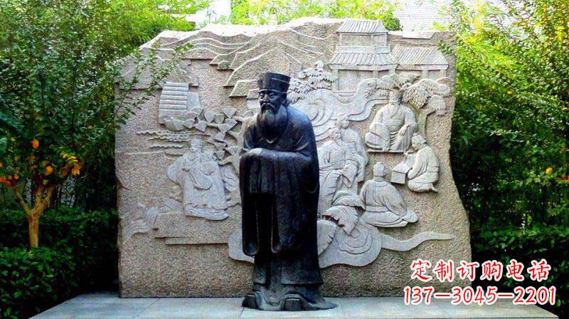 东营朱熹古代名人铜雕_2