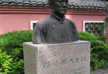 东营徐悲鸿铜雕半身像雕塑